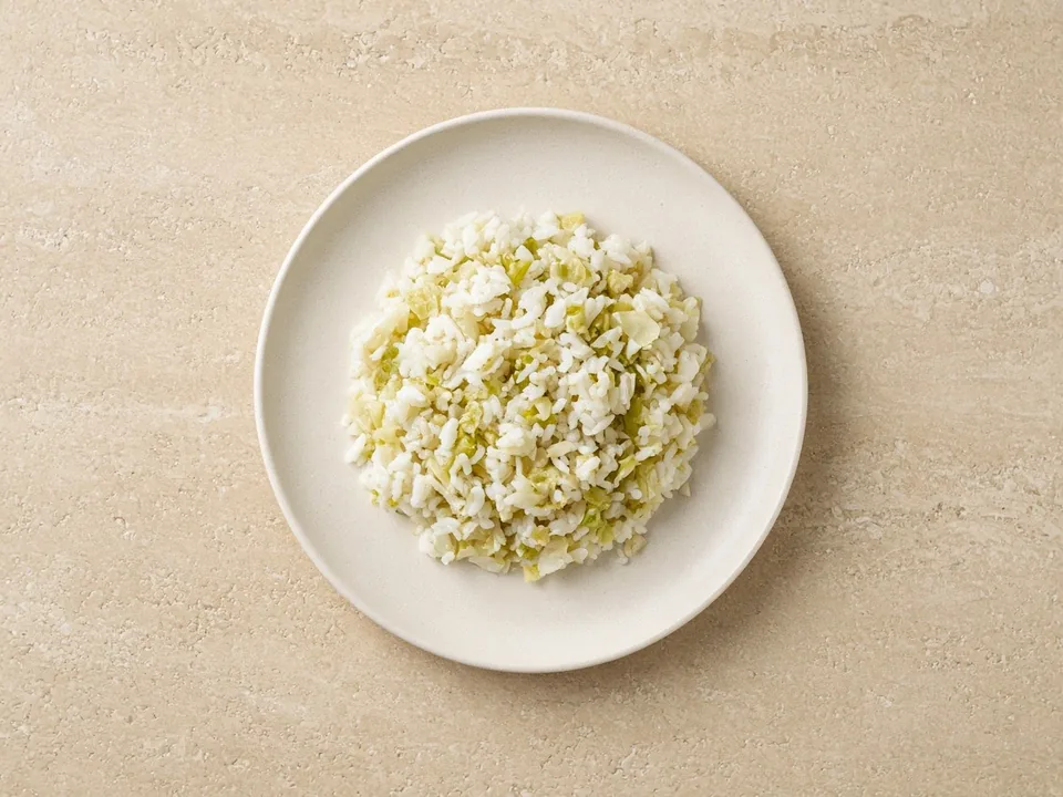Napa cabbage for 9 months+: small soft pieces in dishes