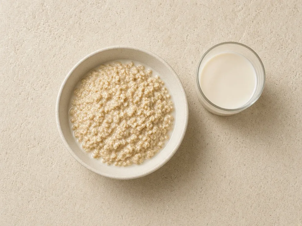 Oat milk for 3 years+: family oat drink in a cup or on cereal