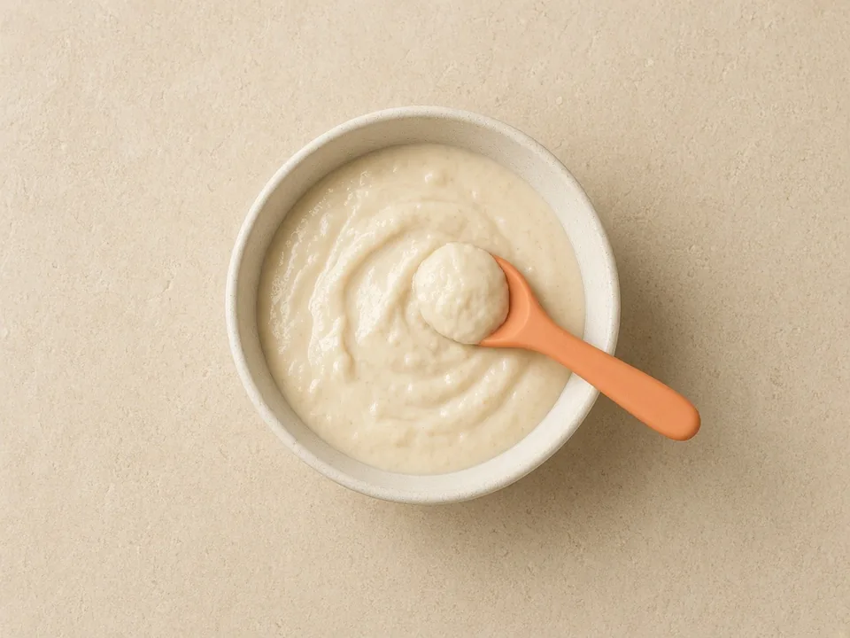 Oatmeal for 6 months+: smooth, thick oatmeal