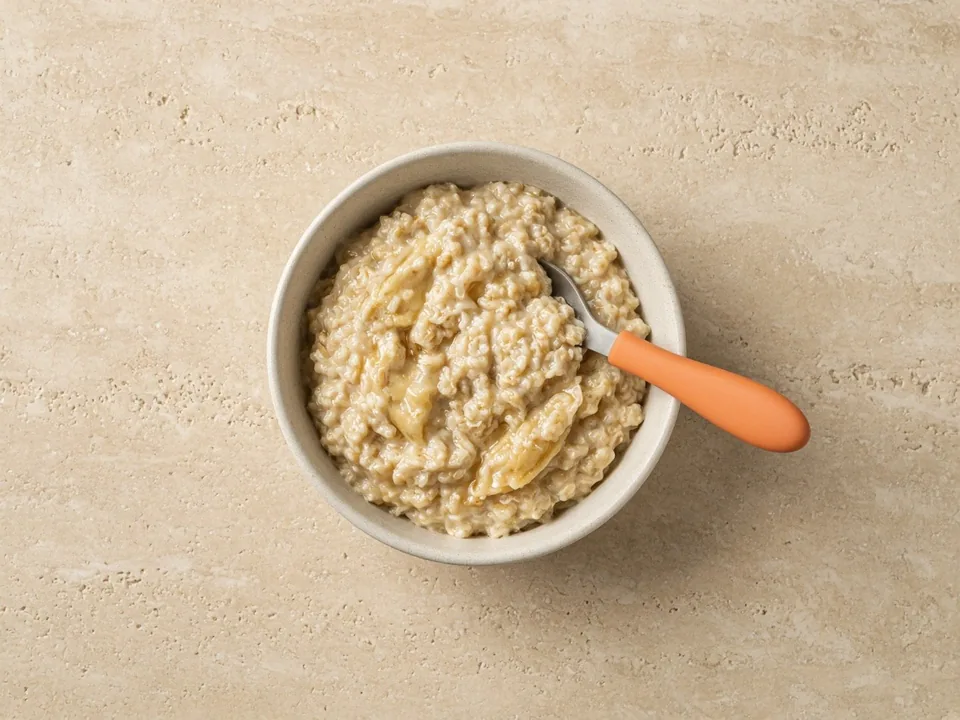 Oatmeal for 9 months+: thicker, lumpier oatmeal