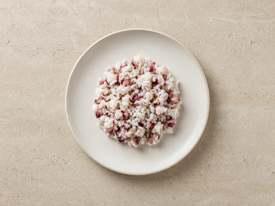 Octopus for 9 months+: finely chopped pieces