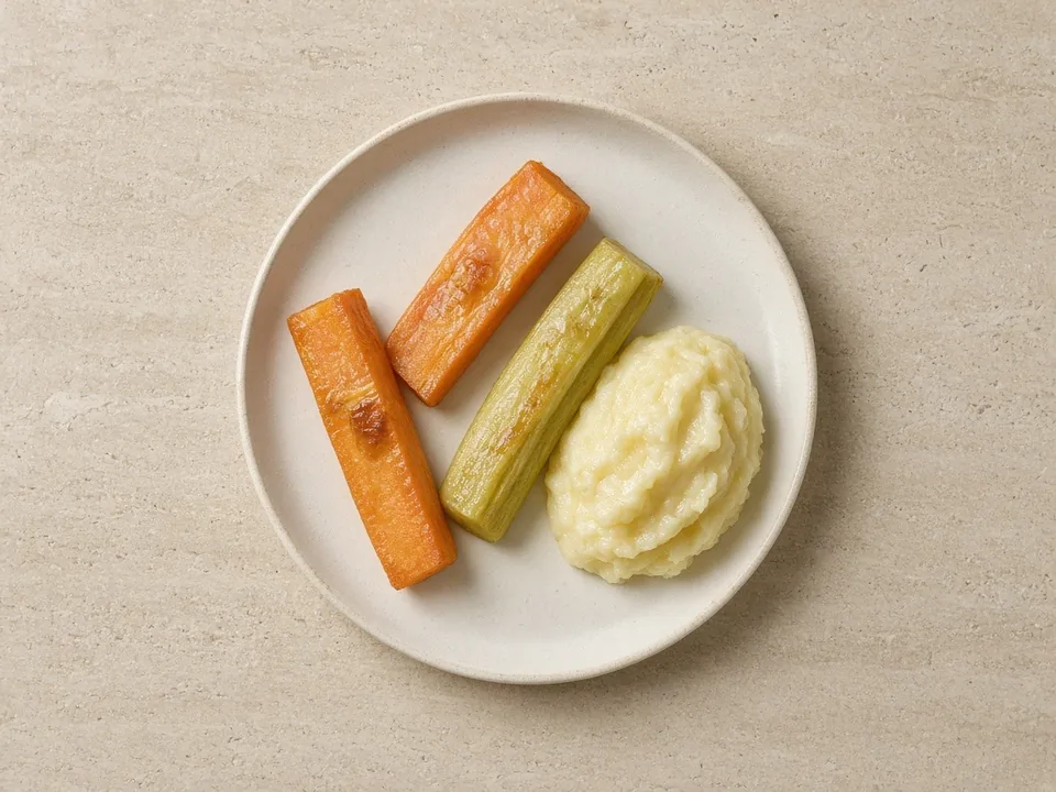 Olive oil for 6 months+: stirred into food or brushed on soft finger foods
