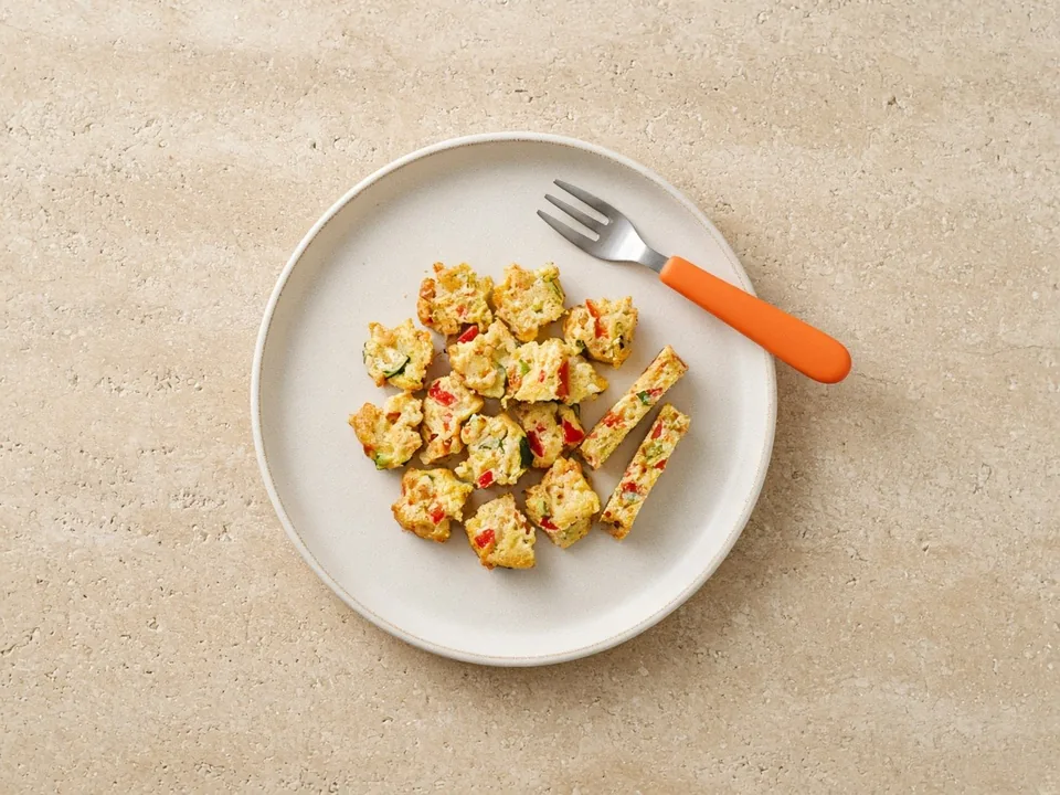 Omelet for 18 months+: family omelet or frittata, cut up