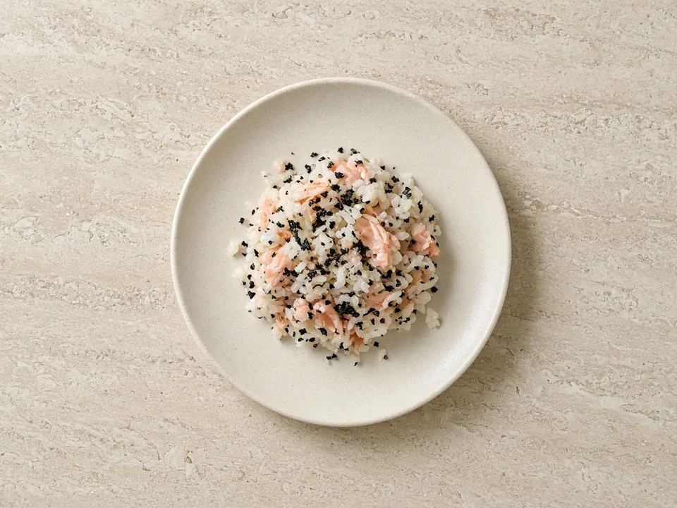 Onigiri for 9 months+: small flat pieces