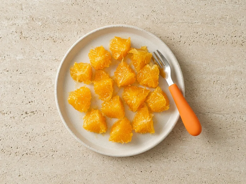 Orange for 12 months+: small pieces