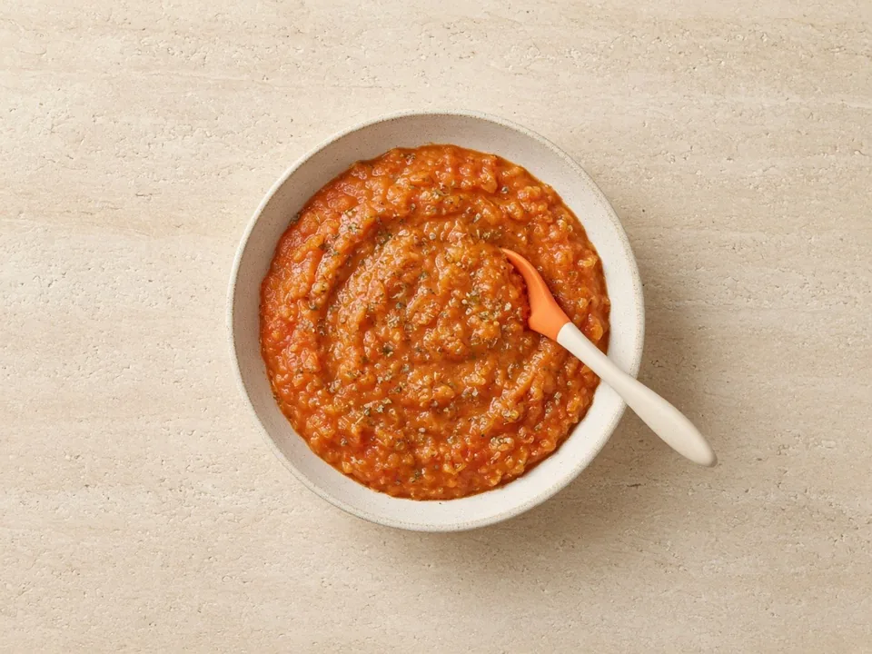 Oregano for 6 months+: a pinch cooked into soft food