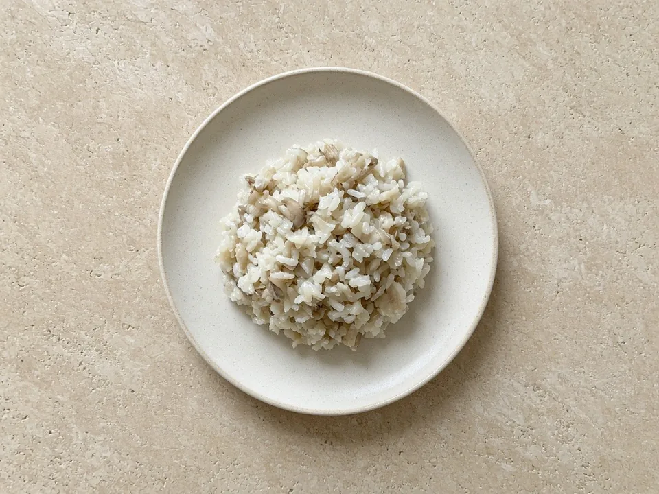 Oyster mushrooms for 9 months+: small soft pieces