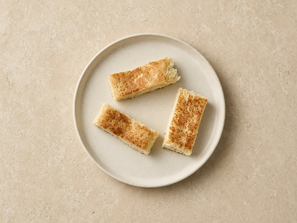 Pancakes for 6 months+: soft pancake strips