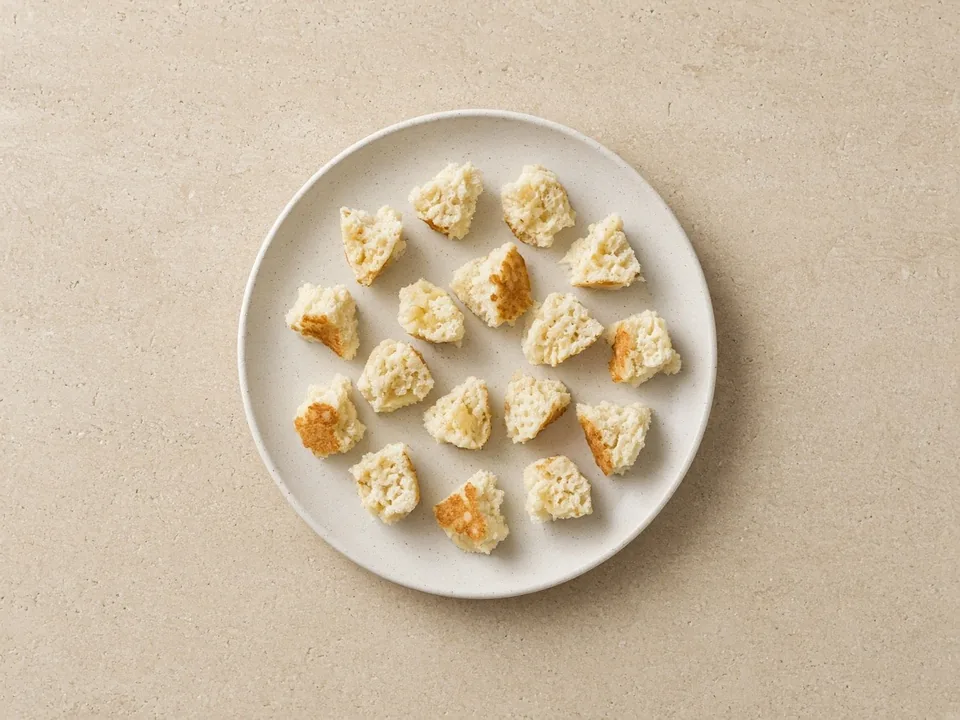 Pancakes for 9 months+: small pieces or strips