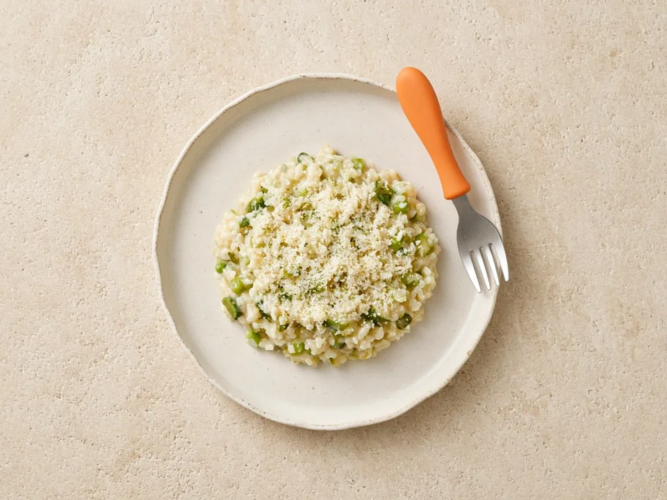 Parmesan for 12 months+: finely grated in family dishes