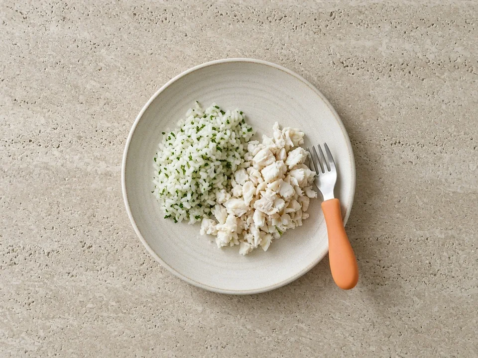 Parsley for 18 months+: chopped herbs in family dishes