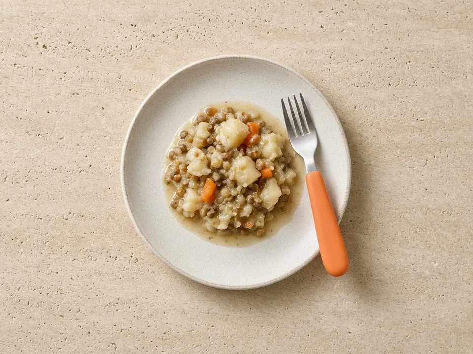 Parsnip for 12 months+: soft-cooked pieces or in dishes