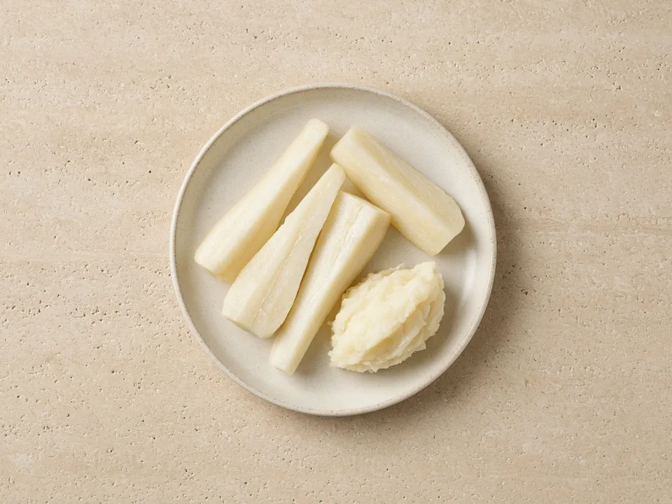 Parsnip for 6 months+: soft-cooked sticks or mashed parsnip