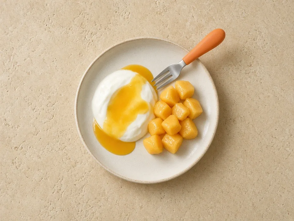 Passion fruit for 12 months+: strained pulp over yogurt or fruit
