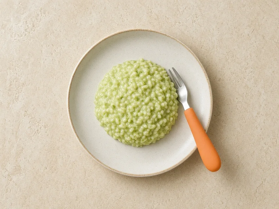 Peas for 12 months+: squashed peas or in dishes