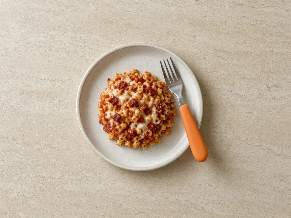 Pepperoni for 2 years+: chopped small on pizza or in pasta