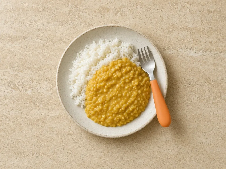 Pigeon peas for 12 months+: dal, rice and peas, or in stews