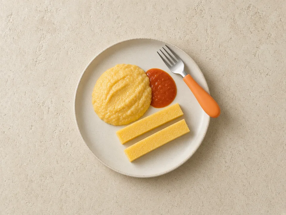 Polenta for 12 months+: polenta in family meals