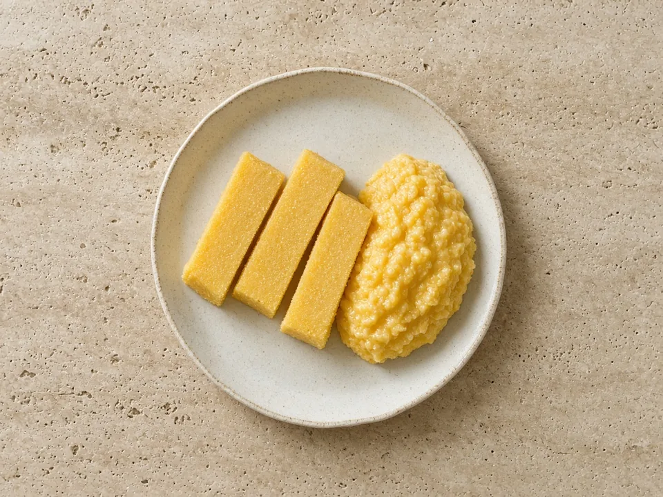 Polenta for 6 months+: soft polenta or set polenta fingers