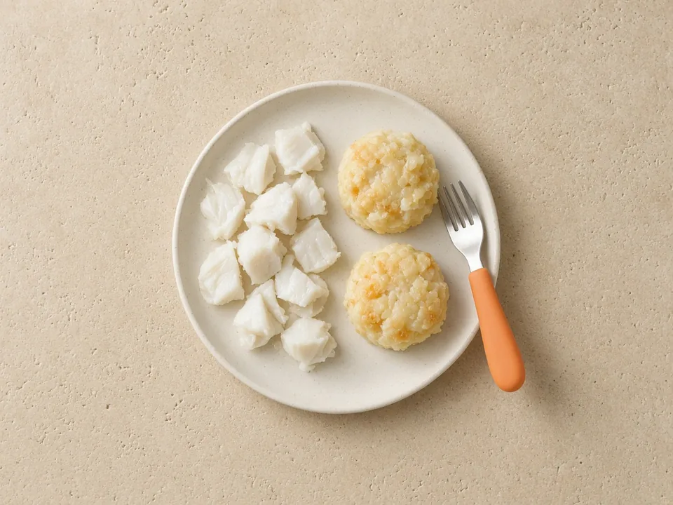 Pollock for 12 months+: pieces or in family meals