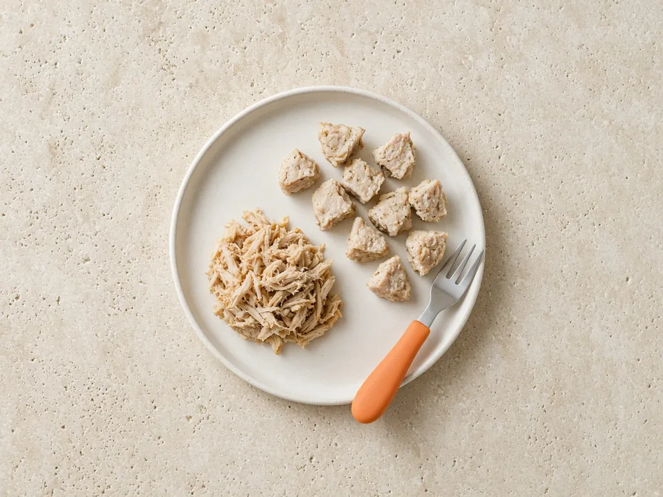 Pork for 12 months+: shredded or in family meals