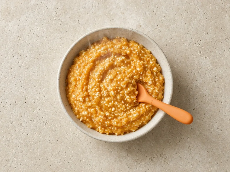 Queso fresco for 6 months+: crumbled into a hot dish