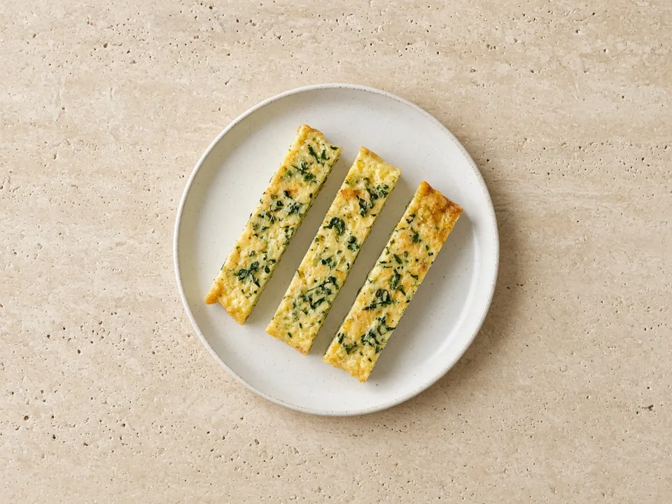Quiche for 6 months+: crustless quiche strips