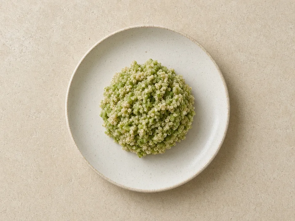 Quinoa for 9 months+: soft quinoa in moist foods