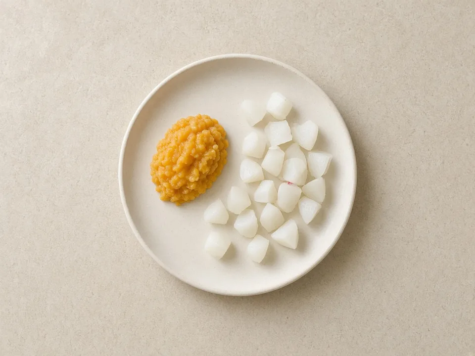 Radish for 9 months+: small soft pieces