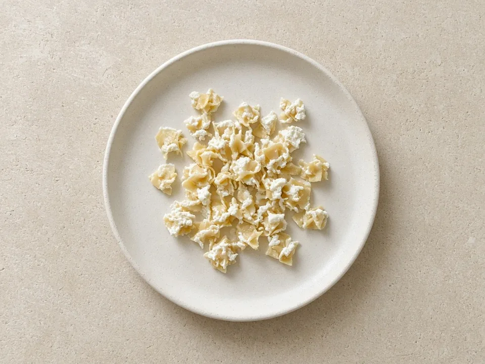 Ravioli for 9 months+: small soft pieces