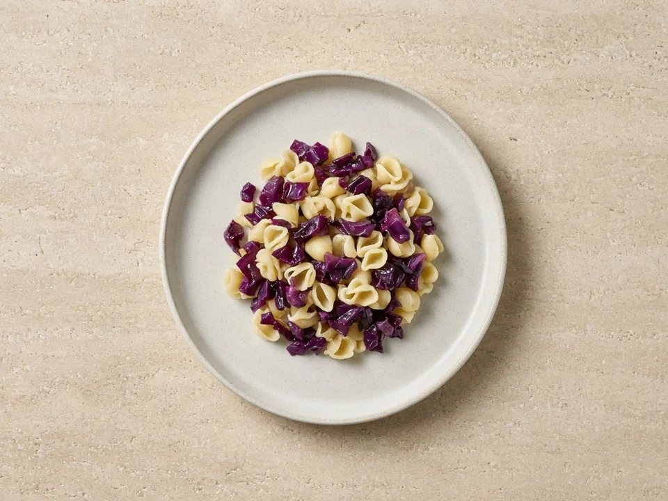 Red cabbage for 9 months+: small soft pieces