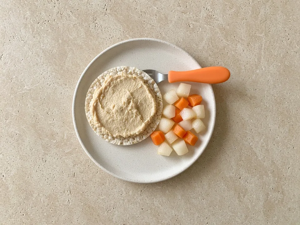 Rice cakes for 18 months+: rice cakes with soft toppings