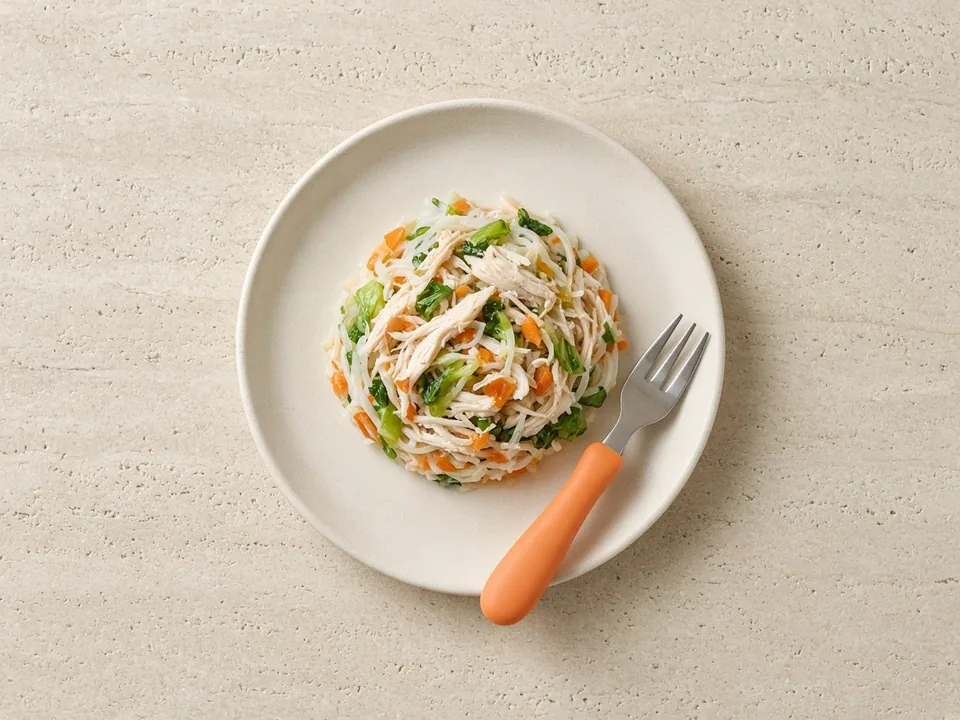 Rice noodles for 12 months+: rice noodles in family meals