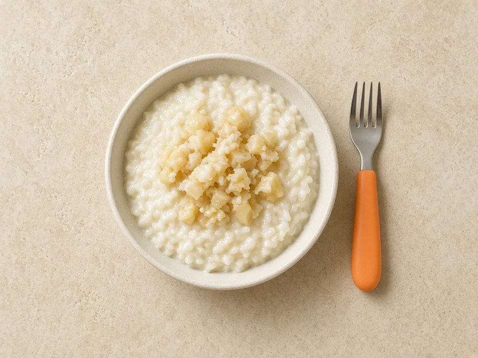 Rice pudding for 18 months+: homemade rice pudding at family meals