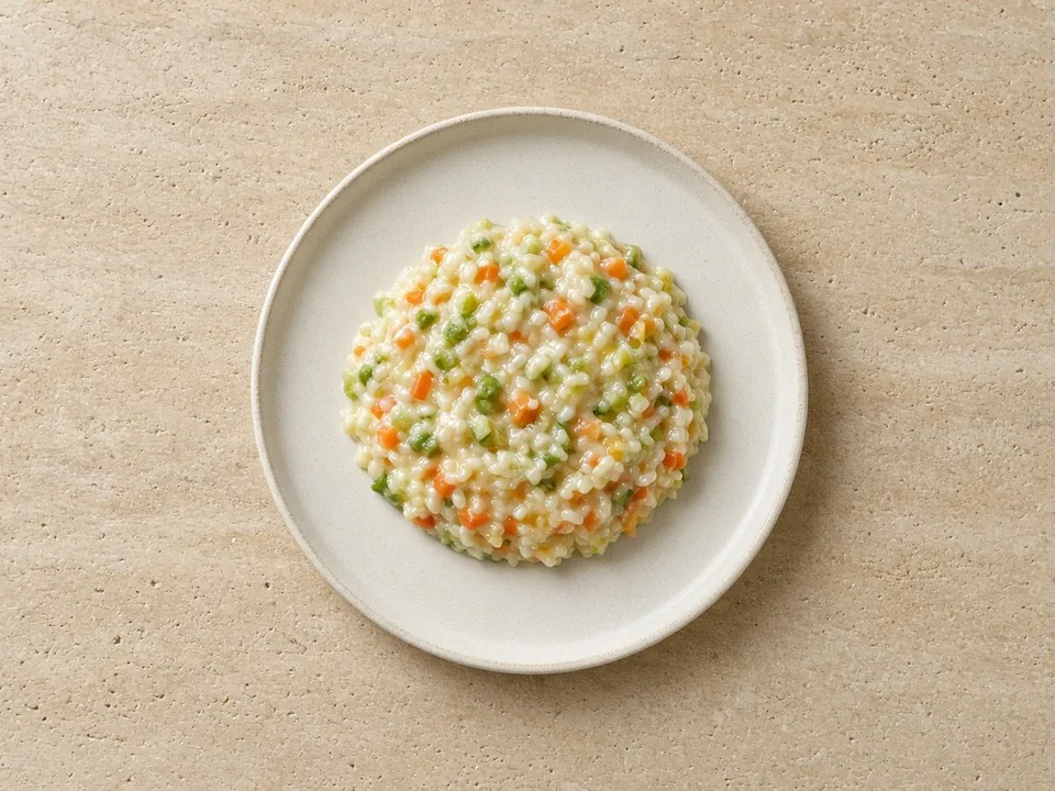 Risotto for 9 months+: soft, sticky risotto to scoop