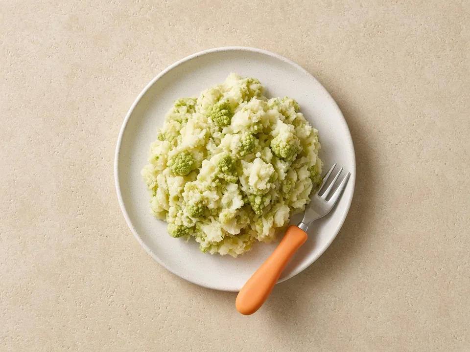 Romanesco for 12 months+: florets, chopped or in dishes