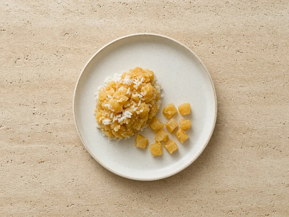 Rutabaga for 9 months+: small soft pieces or lumpy mash