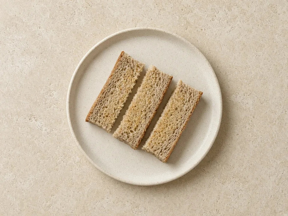 Rye bread for 9 months+: small toast pieces or strips
