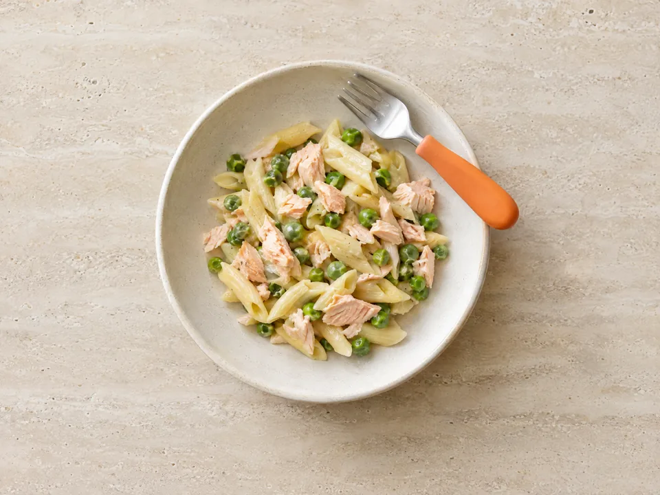 Salmon for 18 months+: flaked into family meals