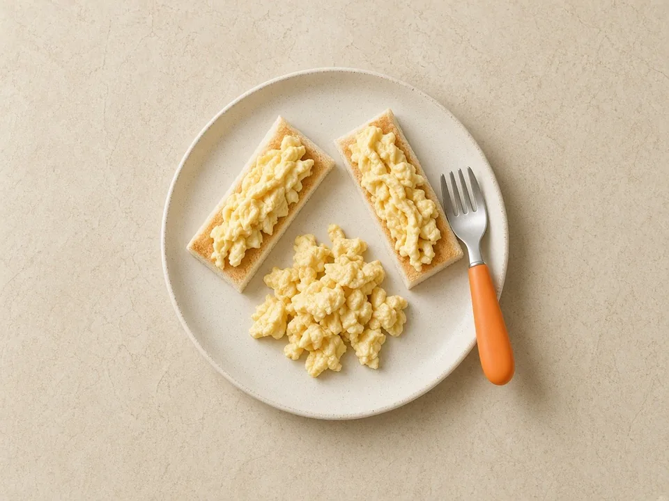 Scrambled eggs for 12 months+: scrambled egg in meals