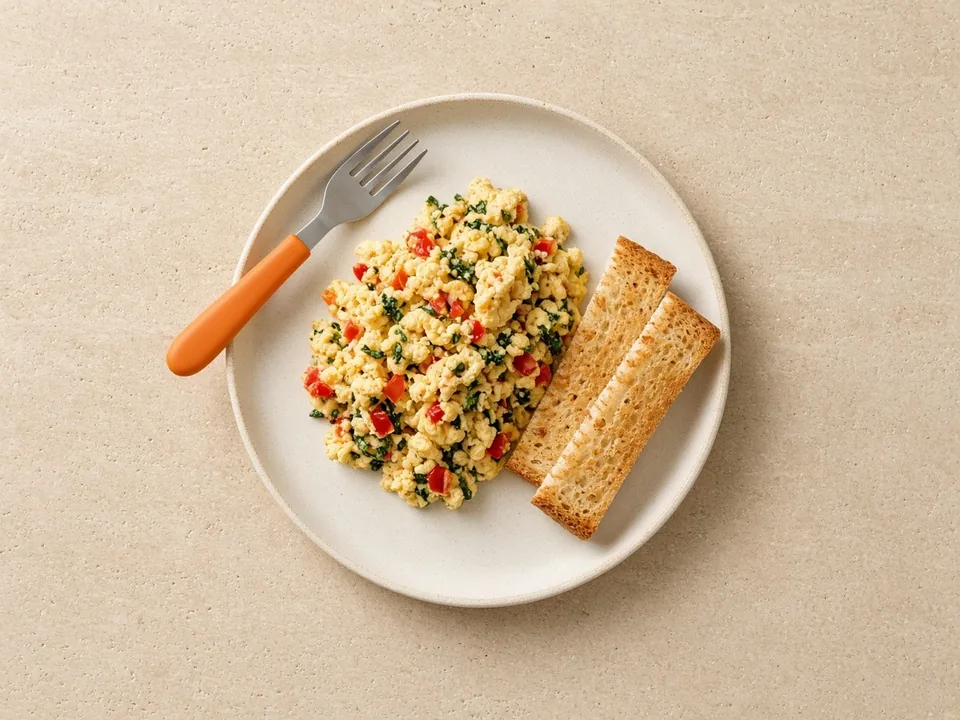 Scrambled eggs for 18 months+: family scrambled eggs