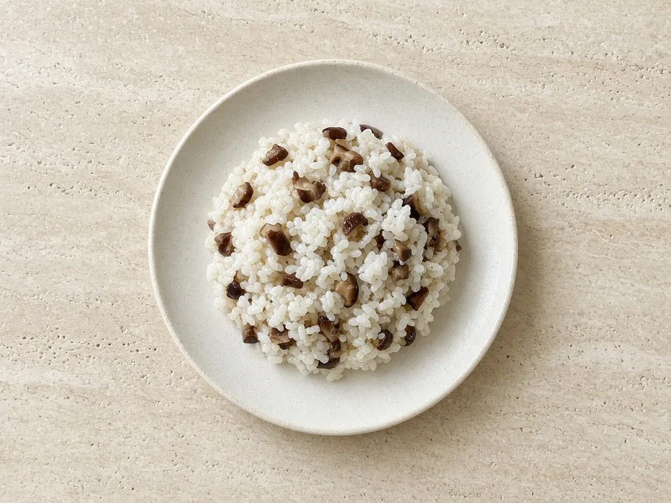 Shiitake for 9 months+: small soft pieces
