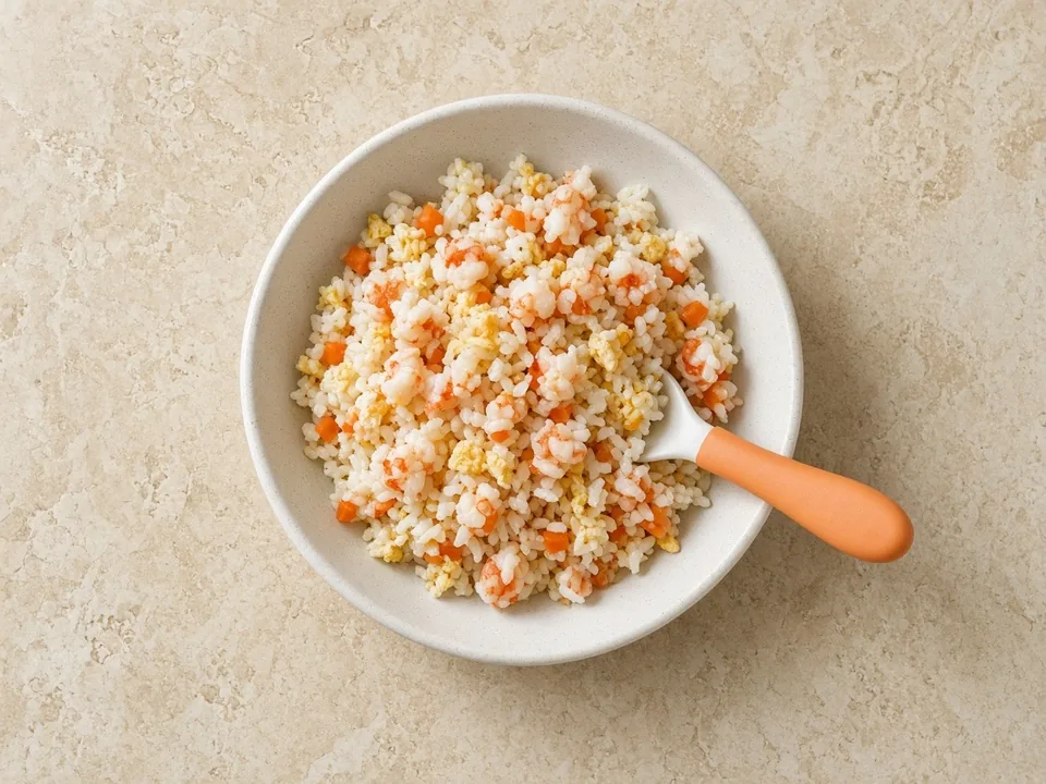 Shrimp for 18 months+: chopped into family meals