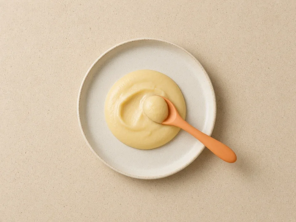 Smoothie for 6 months+: thick blend on a pre-loaded spoon