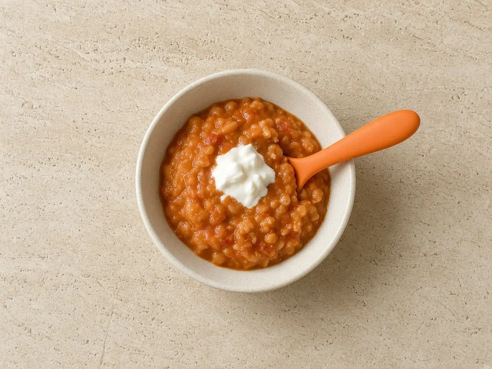 Sour cream for 18 months+: with family meals