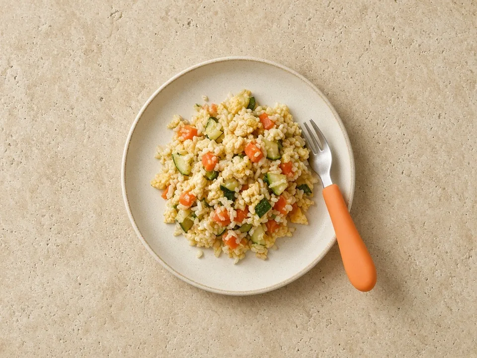 Soy sauce for 12 months+: a few drops of reduced-salt soy sauce in a family dish