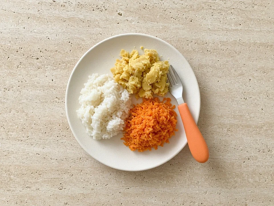 Soybeans for 18 months+: flattened or in family meals