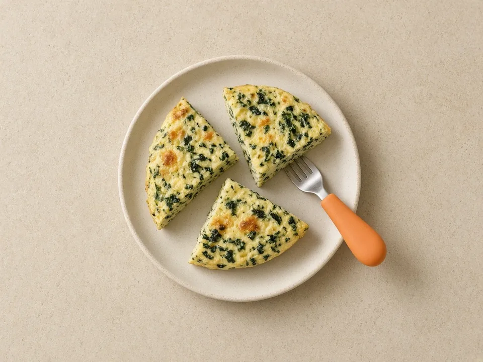 Spinach for 18 months+: cooked, chopped or blended in dishes