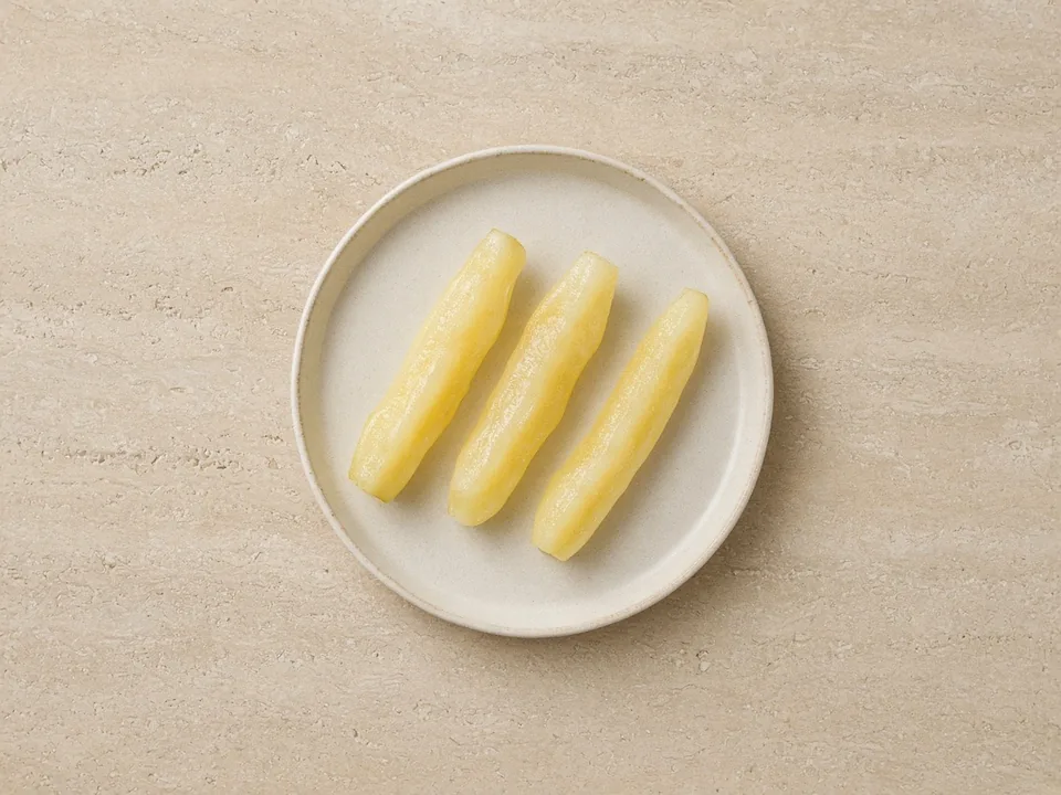 Star fruit for 6 months+: soft-cooked spears, seeds removed, or mashed