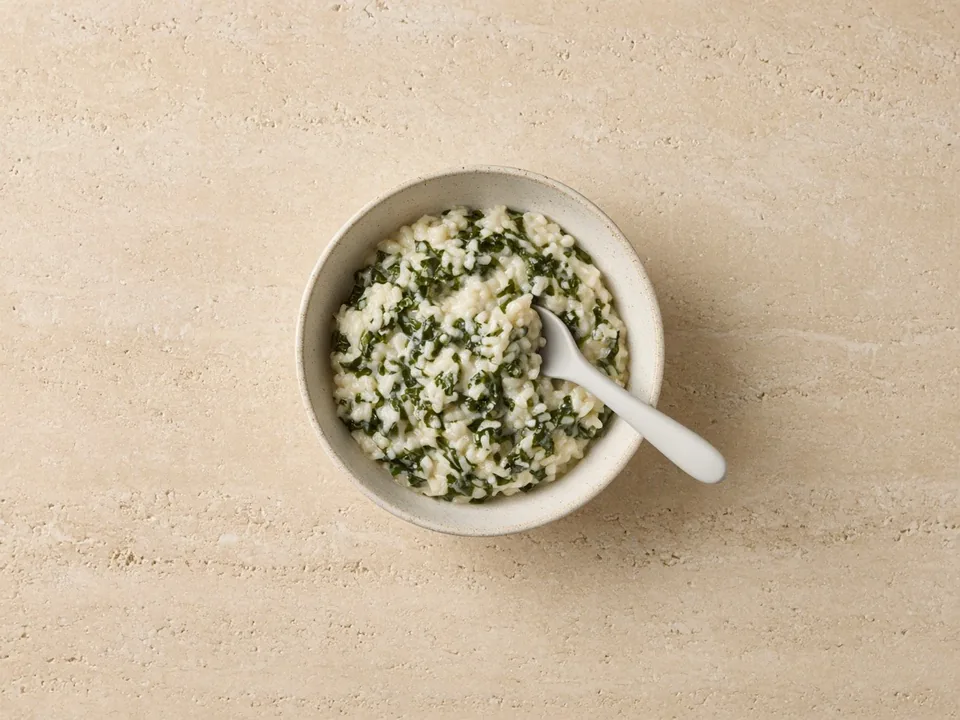 Swiss chard for 9 months+: finely chopped in dishes